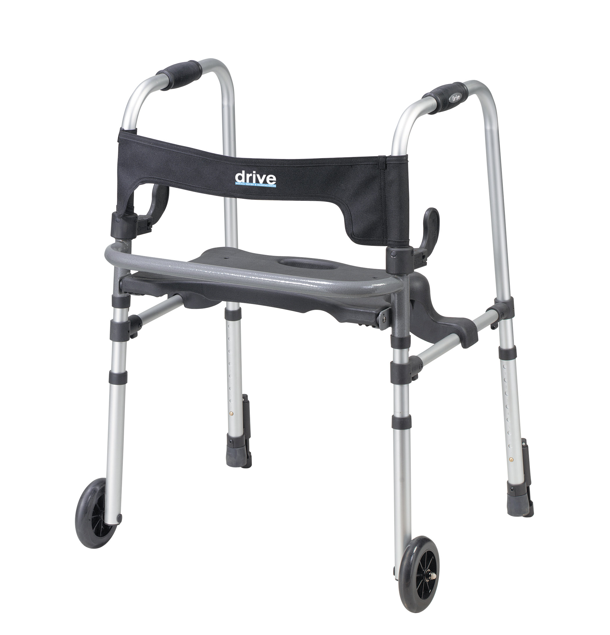 Clever Lite Ls Walker Rollator W Seat Push Down Brakes