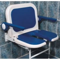 ARC Deluxe U Shaped Shower Seat with Back and Arms
