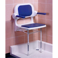 ARC Economy Shower Seat with Back and Arms