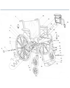 Parts for Drive Cruiser III Wheelchair