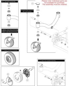 Articulating Beam/ Wheels for Jazzy 600 ES