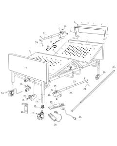 Parts for Full Electric Bariatric Bed, 42