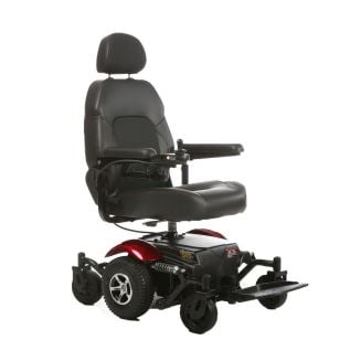 red Merits Vision Sport Power Wheelchair