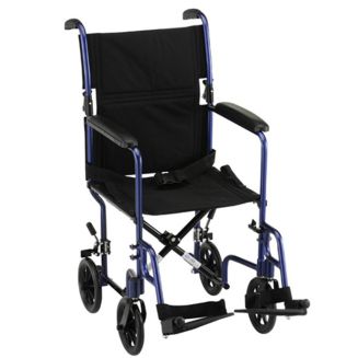 Nova Lightweight Transport Chair with Fixed Arms