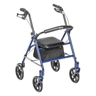 Blue Drive Rollator with 8 inches Non-Marking Wheels 