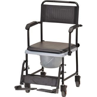 Nova Drop Arm Transport Chair Commode