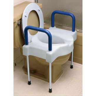 Extra Wide Tall-Ette Elevated Toilet Seat with Aluminum Legs