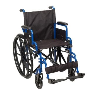 Blue Streak Wheelchair with Flip Back Arms