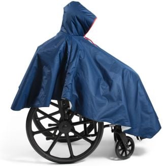 Winter Poncho over Wheelchair