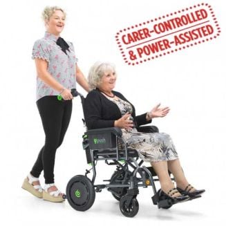 Ypush Caregiver Controlled Power Transport Chair 