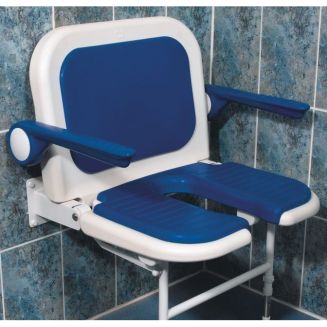 ARC Deluxe 'U' Shaped Shower Seat with Back and Arms