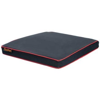 Wheelchair Cushion by Feather - 18" wide, Black/Red