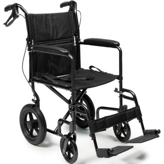 Deluxe 12 Rear Wheel Aluminum Transport Chair