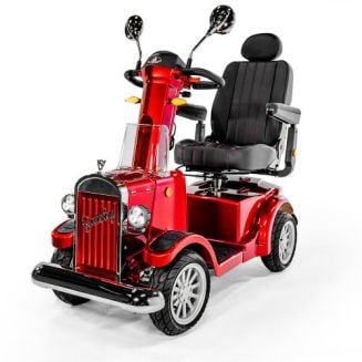 Gatsby X Vintage Heavy Duty 4 Wheel Scooter RED