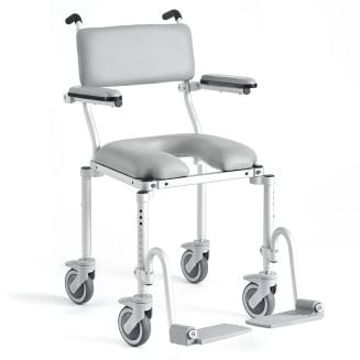 Multichair Folding Compact Roll-In Shower Commode Chair