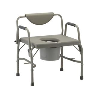 Nova Heavy Duty Commode with Drop Arm and  Extra Wide Seat