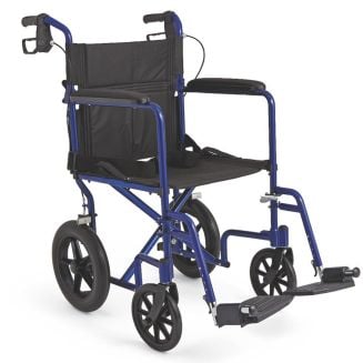 Excel Aluminum Transport Chair with 12" Rear Wheels