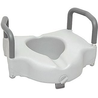 Raised Toilet Seat with Removable Arms