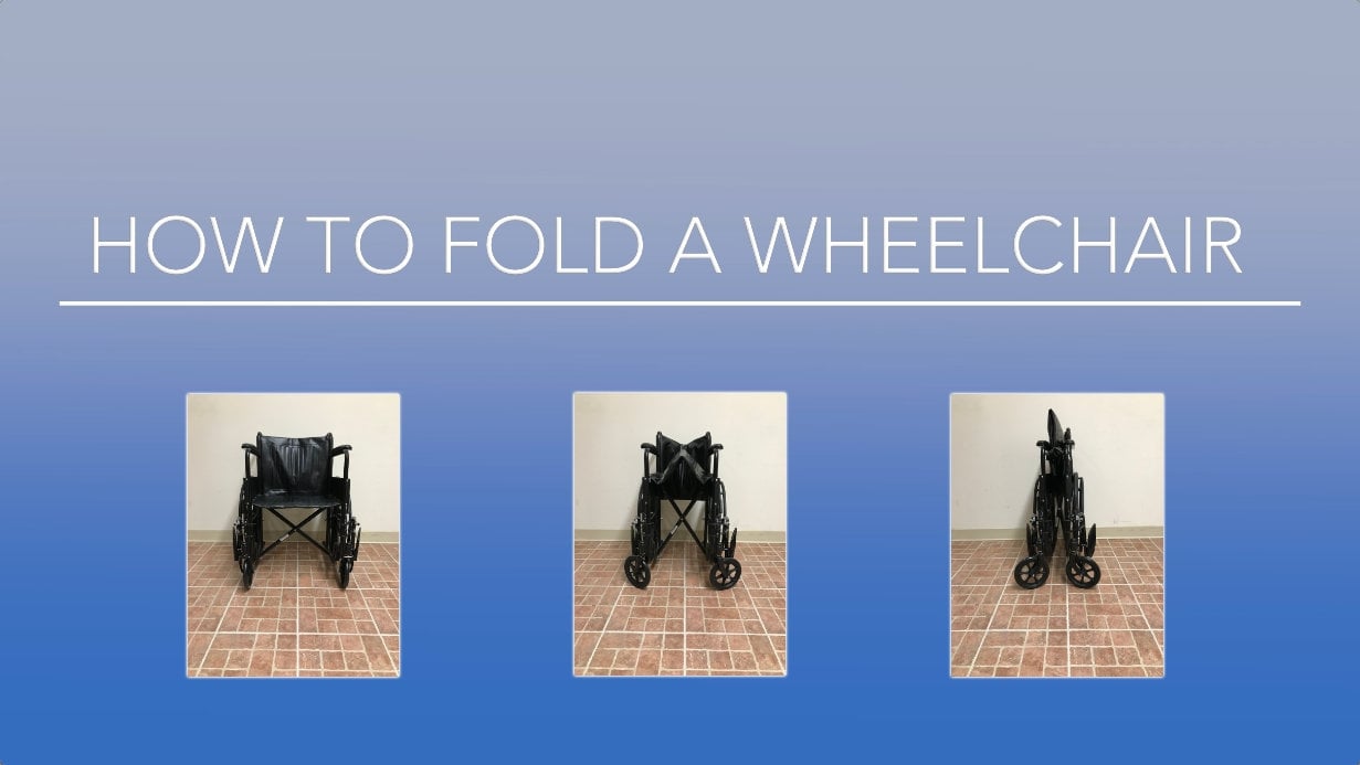 How To Fold A Wheelchair